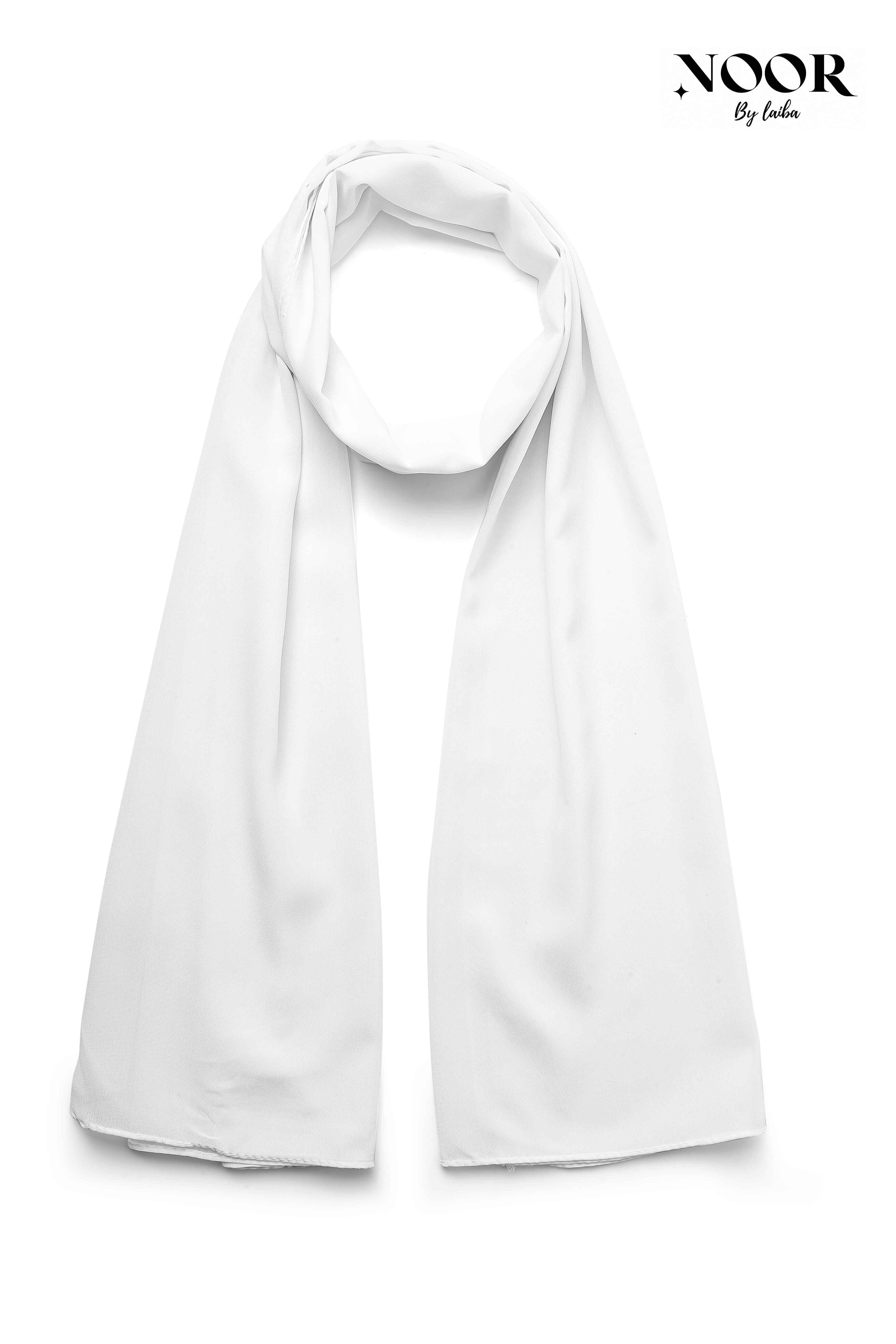 Manufacturer, Exporter, Importer, Supplier, Wholesaler, Retailer, Trader of White Chiffon Hijab in New Delhi, Delhi, India.